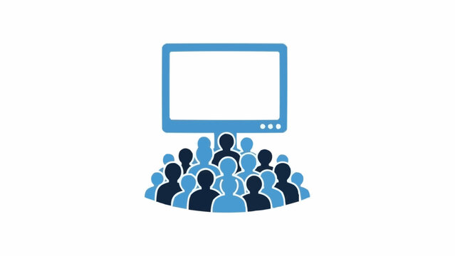 People watching a presentation on screen.