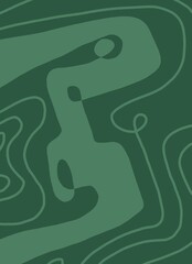 Abstract image for printing. Picture for modern interiors. The picture is painted by hand on a tablet. © neurostructure