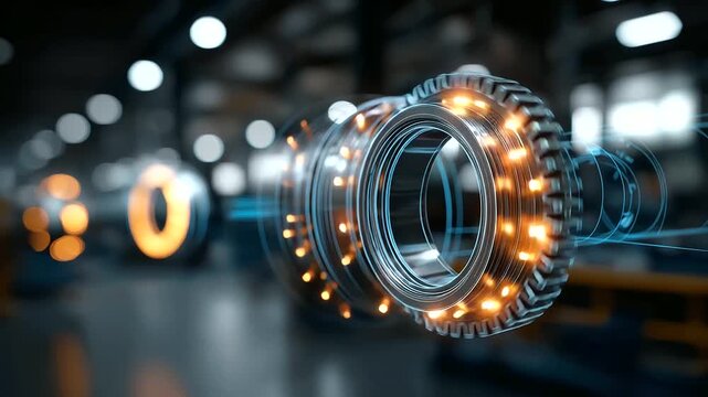 Engineering concept visualization heavily defocused technical background industrial design representation manufacturing innovation atmosphere construction planning environment