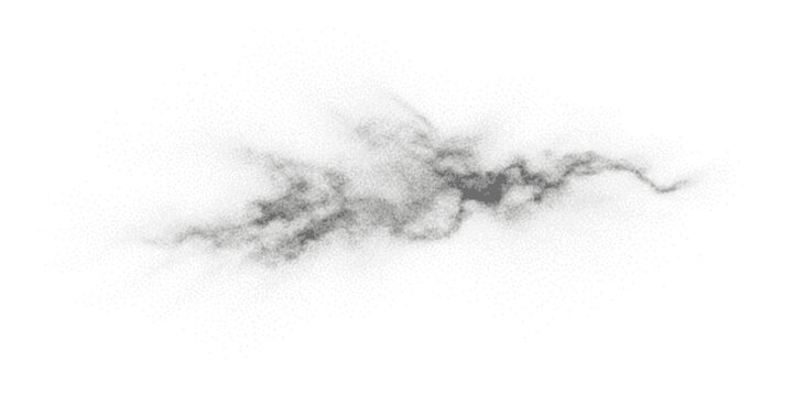 Ethereal stippled depiction of swirling clouds and mist in a grayscale palette, creating a sense of mystery, depth, and atmospheric abstraction
