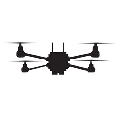 Fototapeta premium flying drone logo icon