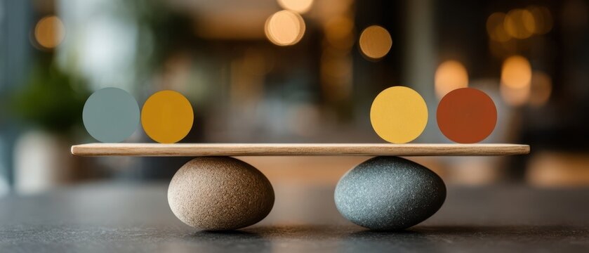 Balancing employee wellbeing in hybrid work environments infographic on home and office integration