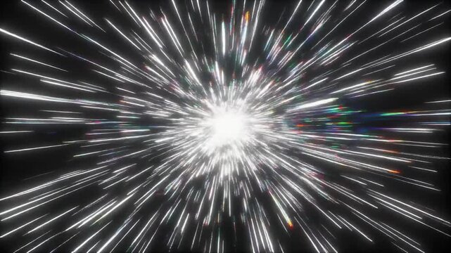 Electric white sparks bursting pixel tearing data distortion seamless futuristic surreal ambience cascading softly abstract unique style ultra realistic loop