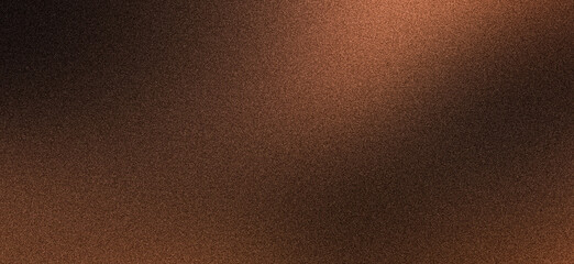 Dark brown noise texture background, glowing grainy blur effect, smooth gradient header, banner, cover, poster backdrop design © Enso