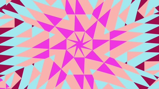 Vibrant Kaleidoscope Patterns in Motion Graphics.