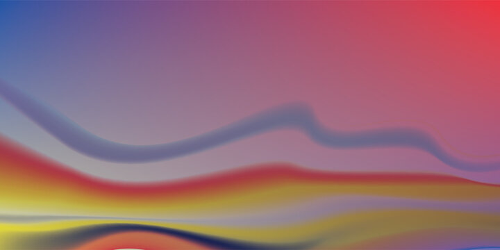 Elegant Abstract Wave Background in blue, red, yellow, and orange, Amazing Web Design Element or Digital Art Display. New esp vector