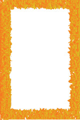 frame with orange fire