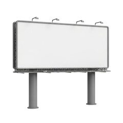 Obraz premium A tall billboard structure standing against a plain background isolated on transparent background