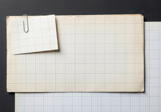 Papers Clipped Together Files Mockup