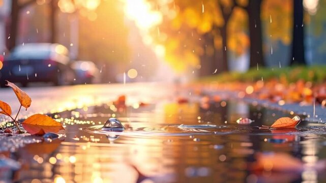 Hintergrund Regen in Pastellfarben