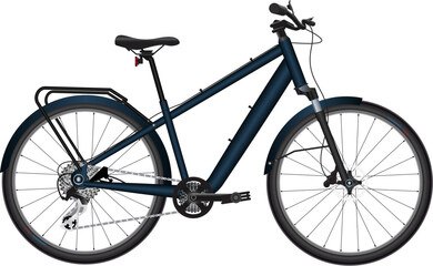 Fototapeta premium bicycle isolated city bike on white background isolated