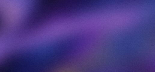 Obraz premium Abstract purple gradient background with grainy texture, dark violet blurred wave pattern, moody aesthetic silk fabric texture for luxury branding and digital wallpaper