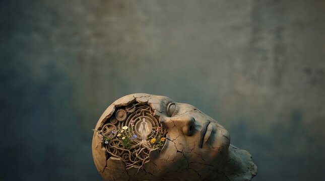 Emotional Masking And Hidden Feelings Concept