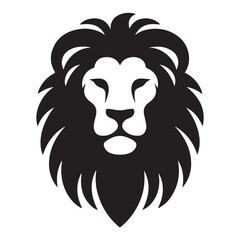 majestic lion on dramatic cliff edge vector silhouette clip art logo design illustration. abstract lion icon collection © MdBadal