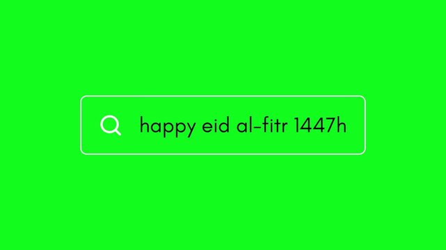 happy eid al-fitr 1447h greenscreen