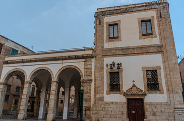 Obraz premium View of Alcamo Main Square, Trapani, Sicily, Italy, Europe