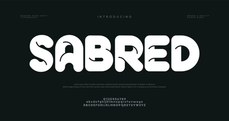 Introducing Sabred Font Typography Design