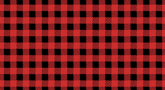 Plaid pattern red and white plaid pattern checked tablecloth	
