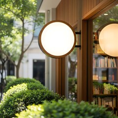 street lamp in front of a house