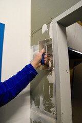 Wall Repair with Peeling Paint and Spackle