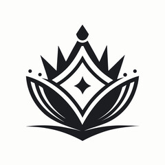 A minimalist illustration depicts a silhouetted deer standing in a grassy field