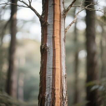 Features longitudinal stripes running along the trunk adding orn