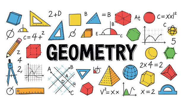 Colorful geometry doodles: shapes, formulas, and graphs in mathematics