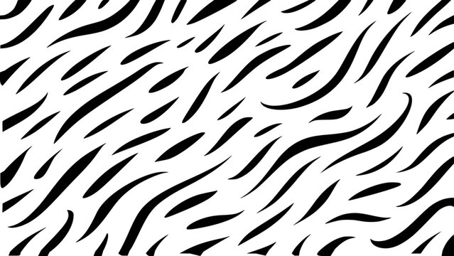 Black and white abstract zebra stripe pattern seamless background texture animal