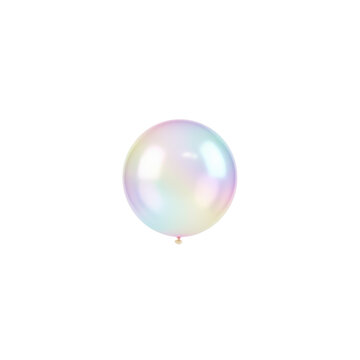 Iridescent Balloon with Subtle Rainbow Hues