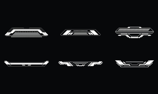 Futuristic HUD Interface Elements Collection