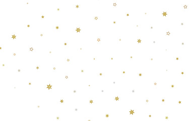 Festive gold star pattern on white. Perfect for holidays and celebrations, adding sparkle and joy t