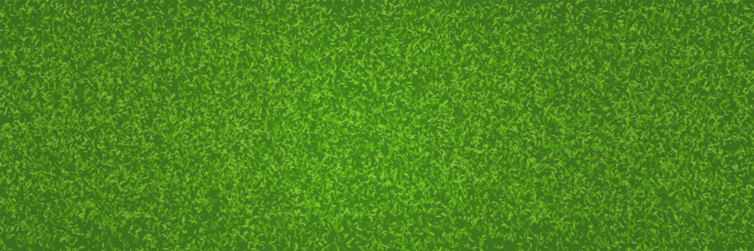Grass top view bg. Green golf field pattern. Soccer lawn. Sport stadium. Garden texture. Spring carpet. Football championship. Spring summer eco banner. Vector illustration