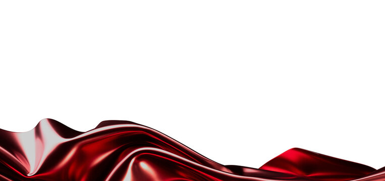Abstract image of red silk cloth with highlights and shadows, perfect for backgrounds, texture, and elegant designs. Fea
