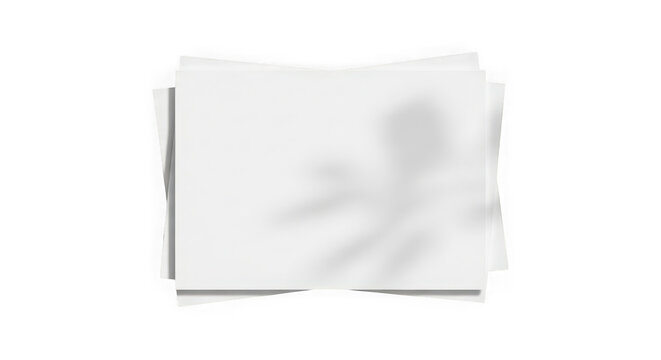 Stack of white crumpled paper sheets with smooth surface  office supplies transparent background