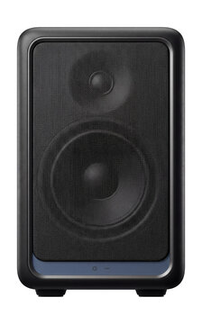 Studio monitor with integrated DSP and front grille
