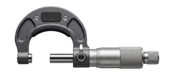 Mechanical micrometer with a ratchet stop.