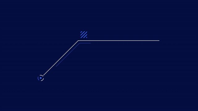 Infographic design element - animated slanted callout line