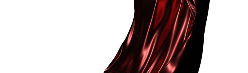 Stunning abstract image of flowing red fabric, perfect for design and backgrounds, offering a sense of luxury and elegan