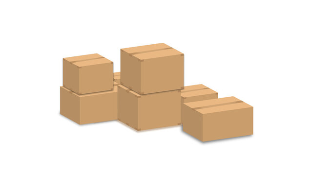 cool nice cline look bundel paper box same size multiple on transparent background 4k png images