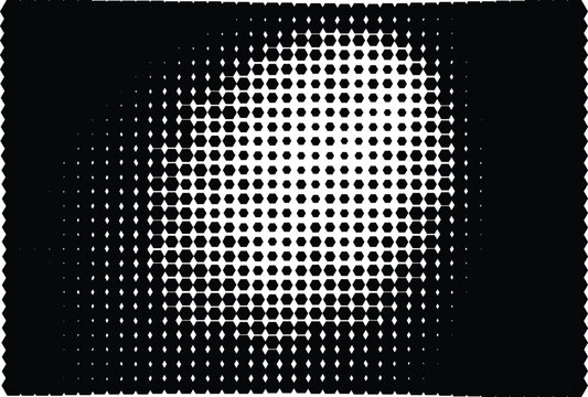 A rectangular grid with a gradient effect, transitioning from black to white.