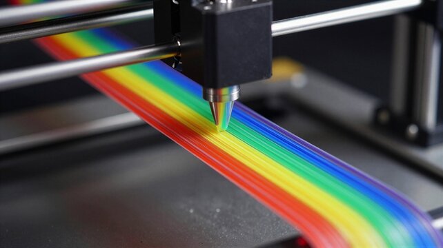 Colorful Rainbow Extrusion