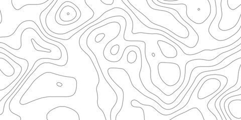 Abstract design with seamless pattern with lines topographic map. geographic mountain relief. the white on black contours topography stylized height of the lines. geographic contour map paper texture. © Arte Acuático
