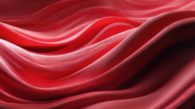 A stunning visual showcases smooth, flowing red waves that evoke a sense of movement and depth. The rich colors and textures form an enchanting and dynamic composition.