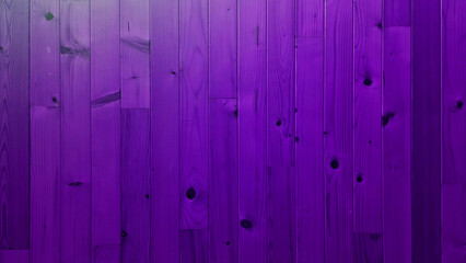 Vibrant Purple Wood Planks Wall Background, Vertical Timber Panel Texture for Interior Design, Rustic Painted Wooden Board Surface with Natural Grain and Knots, Colorful Wood Siding Backdrop.