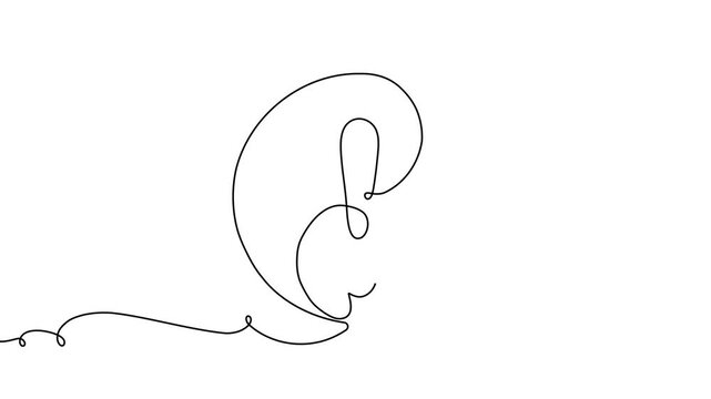 Continuous line exclamation attention stop sign caution danger alert mark icon. Exclamation line hazard point safety risk illustration important road triangle mistake error outline alarm drawing mark.