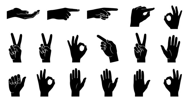 Hand gestures for communication and expression in various signs