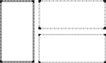 Fototapeta premium Minimal Decorative Design Frame Element for Modern Banner, Poster, and Template Use