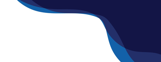 Abstract Blue Layered Wave Background 