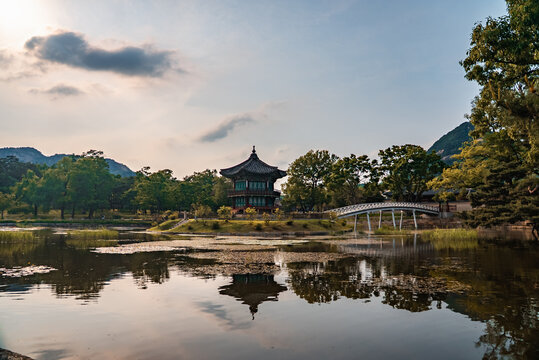 Traditional Korean Palace Architecture in Gyeongbokgung Seoul
