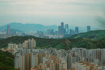 Fototapeta premium Urban landscape of Seoul city